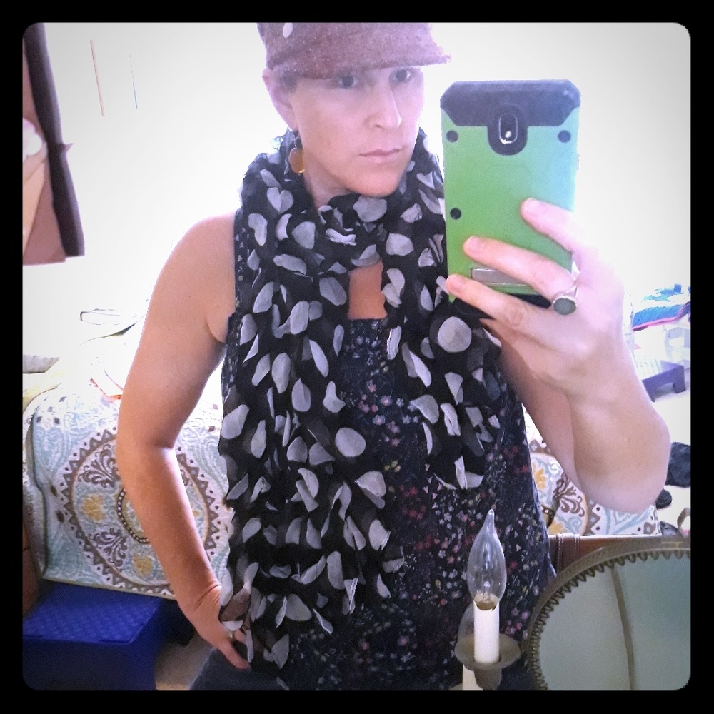 Polka dot scarf